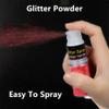Go Ho Hair and Body Glitter Spray,Red Glitter Spray Dry Powder Makeup for Clothes,Festival Loose Sparkle Powder,Holographic Ultra Fine Resin Glitters for Crafts,10g view 2