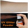 Go Ho UV Orange Hair and Body Glitter Spray, Festival UV Effect Glitter Powder Makeup for Hair/Body/Clothes,Dry Powder Spray Loose Sparkle Makeup,10g view 2