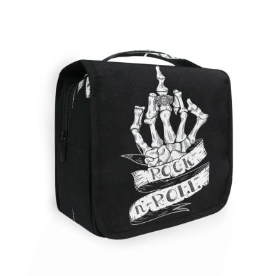 DJYQBFA Skeleton Hand Toiletry Bag Hanging Toiletry Bag Makeup Cosmetic Bag Travel Organizer Case for Women Men