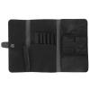 Hair scissor storage organizer Scissors Bag Barber Leather Pouch Case Foldable Hairdressing Tool Holder Bag for Scissors Shear Hair scissor container Comb leather barber scissors case view 1