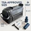 Leather Toiletry Bag  Stylish & Durable Ditty Kit with Water Resistant Lining  Travel Shaving Kit Organizer for Bathroom & Overnight Trips - Great Gift for Men & Women view 2