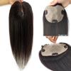 12*13CM Skin Base Human Hair Topper for Women Toupee Scalp Top (10inch) view 1