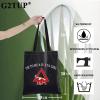 G2TUP Elephant Sorority Makeup Bag Oh To Be A Girl Cosmetic Pouch with Zippered Pocket for Women Girls (Oh To Be BL TG) view 2