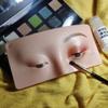 LAERPER Silicone Face Eye Makeup Practice Board, The Perfect Aid to Practicing Makeup, Face Makeup Mannequin, for Make Up and Lash Extention view 3