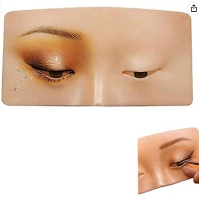 LAERPER Makeup Practice Board The Perfect Aid to Practicing Makeup Silicone Face Eye Makeup Practice Board Pad Bionic Skin for Makeup
