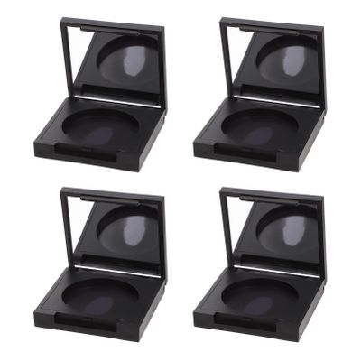 minkissy 4pcs Eyeshadow Containers Refillable Makeup Case for Custom Blends for Travel for Creams and Powders
