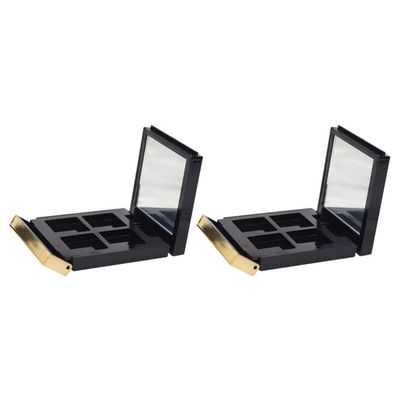 minkissy 2pcs Trimmed Eyeshadow Storage Cases Empty Cosmetic Palette Containers for Makeup and Compact Design for Travel and Daily Use