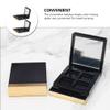 minkissy 2pcs Trimmed Eyeshadow Storage Cases Empty Cosmetic Palette Containers for Makeup and Compact Design for Travel and Daily Use view 4