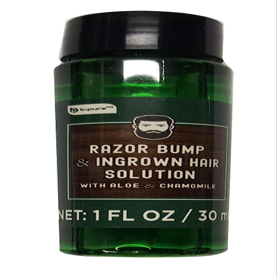 Bpure Razor Bump & Ingrown Hair Solution, Net 1 Fl.oz (with Aloe)