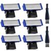 6PCS Shaver Replacement Head Compatible with Micro Touches Solo Trimmer Replacement Blades Solo Razor Blades (6PCS+2 Brushes) view 1