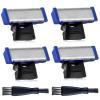 4PCS Shaver Replacement Head Compatible with Micro Touches Solo Trimmer Replacement Blades Solo Razor Blades (4PCS+2 Brushes) view 1