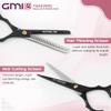 GMI-TWEEZERS-Hair Cutting Scissors for Professionals, and Home Use -Professional Barber Scissors-Hair Scissors for Men and Women-Thinning Shears for Hair Cutting Set-Pack of 2 (Black) view 4