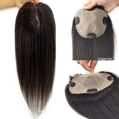12*13CM Skin Base Human Hair Topper for Women Toupee Scalp Top (12inch)