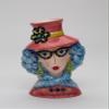 Cosmos Gifts Lady Blue Hair Makeup Brush Holder/Vase, 4 1/2" x 3 1/4" x 6"H, Multi-Colored view 1