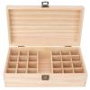 Essential Oil Wooden Box 24 Grids Essential Oil Storage Case Pine Wood Holder Organizer for Essential Oil Cosmetics Nail Polish Gift view 1