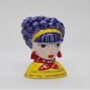Cosmos Gifts Lady Purple Hair Makeup Brush Holder/Vase, 3 1/2" x 3 1/8" x 6 1/4" H, Multi-Colored view 3