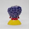 Cosmos Gifts Lady Purple Hair Makeup Brush Holder/Vase, 3 1/2" x 3 1/8" x 6 1/4" H, Multi-Colored view 4