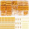 202 Pcs Jewelry for Women Braids, Locs Dreadlocks Beads Braid Rings/Cuffs Shells Heart Butterfly Hair Pendants/Clips for Dreadlock Accessories (Gold) view 1