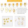 202 Pcs Jewelry for Women Braids, Locs Dreadlocks Beads Braid Rings/Cuffs Shells Heart Butterfly Hair Pendants/Clips for Dreadlock Accessories (Gold) view 3