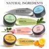 SHVYOG 4Pcs Face Mask Set - Turmeric Clay Mask, Vitamin C, Green Tea, Rose, Dead Sea Mud Mask, Skin Care Mask for Deep Cleansing, Refining Pores, Stocking Stuffers for Women, Gifts for Women- 240g view 2