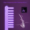 Electrode Wand Glass Tube Handheld Spare Parts for Hi Frequency Instrument Elitzia ETJX006AS (Purple Comb(Tungsten)) view 4
