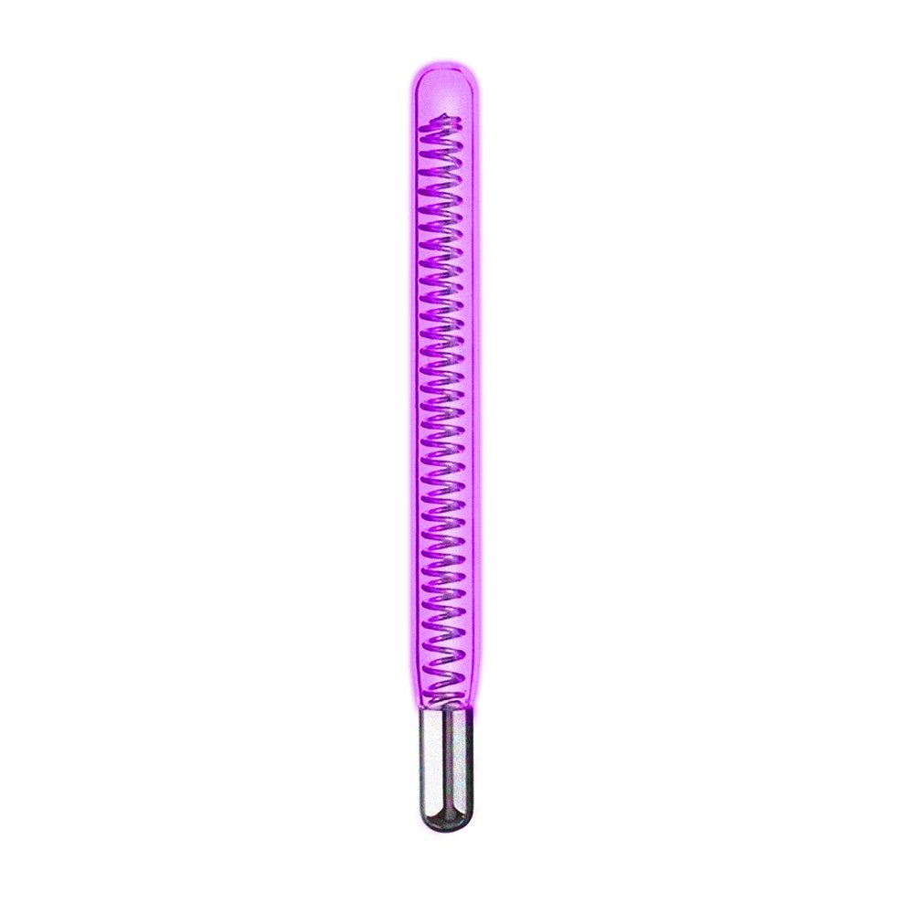 Electrode Wand Glass Tube Handheld Spare Parts for Hi Frequency Instrument Elitzia ETJX006AS (Purple Tube(Tungsten))