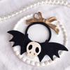 Beaupretty 4pcs Halloween Skeleton Bat Hair Scrunchies for Girls Elastic Hair Ties Gothic Design Comfortable and Bands for Daily Use and Special Occasions view 3