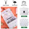 Pengxiaomei Toiletry Bag, Waterproof Hanging Cosmetic Bag Portable Travel Makeup Pouch Multifunction Handle Travel Bathroom Bag Stocking Stuffers for Women and Girls Christmas Gifts(Cactus White) view 4