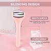 MAANGE Mini Eye & Face Rollers for Eye Massager, Stainless Steel Eye Ice Roller for Relief Puffiness Migraine Skincare Facial Roller (Pink) view 3
