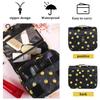 Pengxiaomei Toiletry Bag, Waterproof Hanging Cosmetic Bag Portable Travel Makeup Pouch Bathroom Bag Stocking Stuffers for Women Christmas Gifts(Black Lemon) view 4
