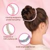 6PCS Hair Scrunchies 100% Mulberry Silk Scrunchie for Women Girls Curly Thick Satin Thin Hair .Women's Black Large Cute Big Sleepy Bulk Small Tie Scrunchie Sleep view 4