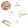 KALLORY Rhinestone Snap Hair Clips, 10pcs Glitter Water Drop Hairpins Crystal Metal Snap Hair Barrette for Women Wedding Hair Accessories view 3