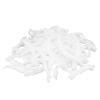 100Pcs Disposable Shower Hats, Multi Purpose Thickening Elastic Bath Hat Plastic Waterproof Clear Shower Hat Bath Shower Hats for Bathroom Hotel and Hair Salon Portable Travel view 1
