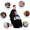 Cuban Flag Adults Barber Cape Lightweight Styling Hair Cutting Cape Hairdressing Cape Gown Apron view 3