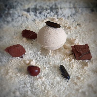Sacral Chakra Bath Bomb with Red Jasper Crystal