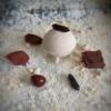 Sacral Chakra Bath Bomb with Red Jasper Crystal view 1