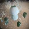 Throat Chakra Bath Bomb with Green Aventurine Crystal view 1