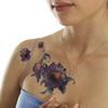 2 x Flower Tattoo - Motif in Blue - Temporary Body Tattoo - TL283 (2) view 4