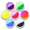 MEICOLY Water Activated Eye Liner 14 Colors,Neon UV Pride Rainbow Face Paint,7 Cakes Duo Color Water Activated Eyeliner,Halloween Hydra Liner,Matte Graphic Eyeliner,Glow Blacklight Body Paint view 1