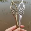 Celtic Knot Hair Artifact Hairpin Leaf Hairpin Alloy Hair Stick Pagan Gothic Hair Accessories Gift (Color : 3) view 4