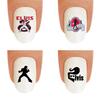 Nail Art Decals WaterSlide Sticker Transfers The King Hairdo Singer Character Nail Decals - Salon Quality DIY Manicure view 1