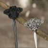 Black Accessories Death Moth Hairpin Skull Hair Stick Accessories Hair Accessories Headdress Wand Gift view 3
