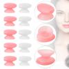 Newtay 20 Pcs Silicone Lip Brush Covers and Brushes for Reusable Lip Mask Eyeshadow Balm and Other Cream Makeup Products(Pink, White) view 3