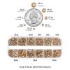 Beadsland Rhinestones for Makeup,8 Sizes 2500pcs Gold Flatback Rhinestones Eye Gems for Nails Crafts with Tweezers and Wax Pencil,Golden Shadow,SS4-SS30 view 4