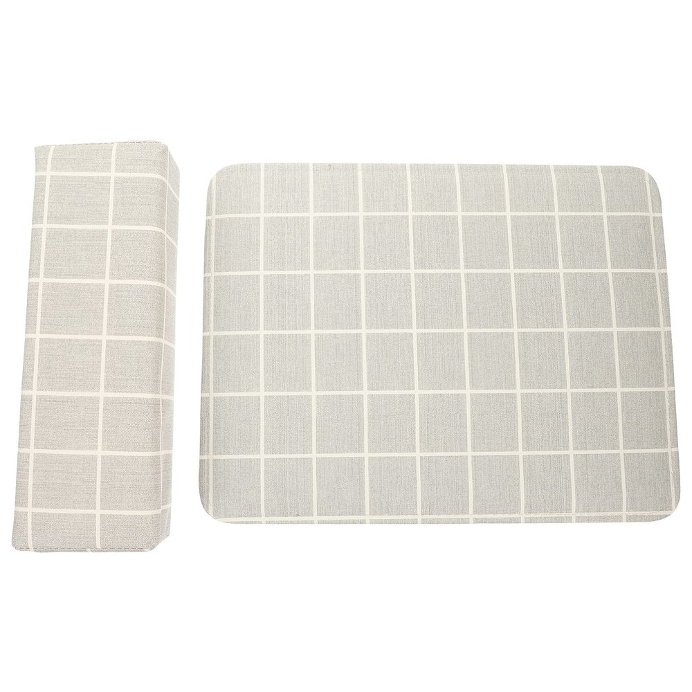 FOMIYES 1set Nail Hand Rest Cushion Ergonomic Design for Manicure and Pedicure Comfortable Plaid Nail Art Pillow and Mat for and Home