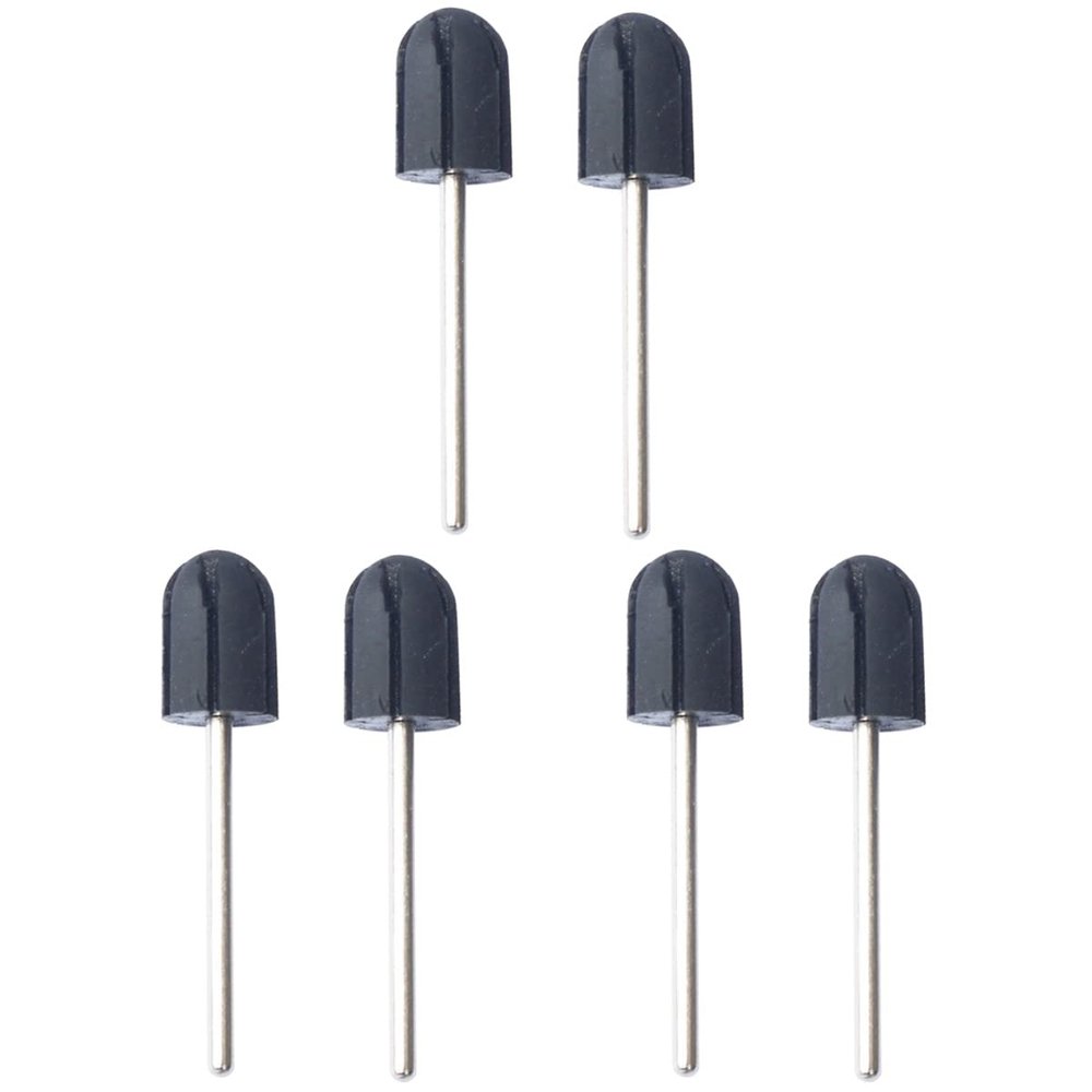LALAFINA 6pcs Nail Sanding Drum for Manicure and Pedicure Abrasive Mandrels for Nail Drill Sanding Bands for Natural and Artificial