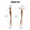 2PCS Metal Eye Cream Applicator Wand Stick, Massager Skin Care Tools, Face Roller Massager Tool,Eye Massage Wand Stick Girls Women Facial Massager for Reducing Puffiness Wrinkle view 2