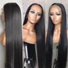 30 Inch Straight Hd Transparent Lace Frontal Wig 13X4 Lace Front Human Hair Wigs Pre Plucked 5X5 Lace Closure Wig 5x5 Transparent 150 14inch view 4