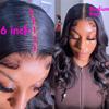 13X4/13X6 Body Wave Lace Front Human Hair Wigs For Women Preplucked 4X4 Closure Wig Brazilian Remy Loose Wave Lace Frontal Wig 13x4 Lace Front Wig 28inch 180% view 4