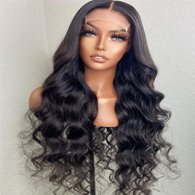 13X4/13X6 Body Wave Lace Front Human Hair Wigs For Women Preplucked 4X4 Closure Wig Brazilian Remy Loose Wave Lace Frontal Wig 13x6 Lace Front Wig 20inch 180%